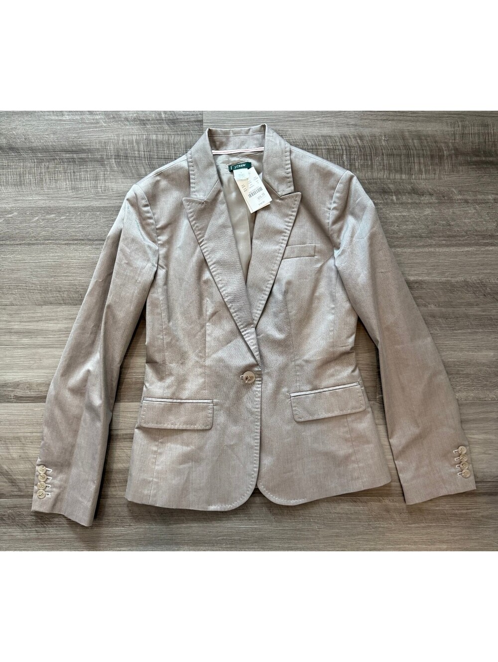J. Crew Greige Blazer Size 4 NWT